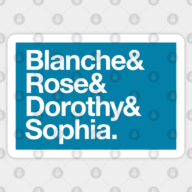 Blanche & Rose & Dorothy & Sophia. Sticker by BodinStreet